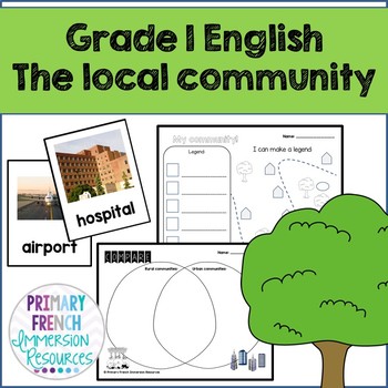Preview of The Local Community - Grade 1 English Social Studies Unit