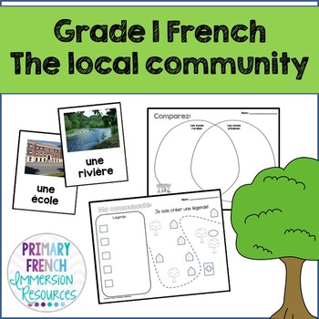 Preview of The Local Community - Grade 1 French Social Studies Unit