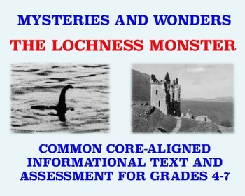 Preview of The Loch Ness Monster: Reading Comprehension Passage and Assessment #1