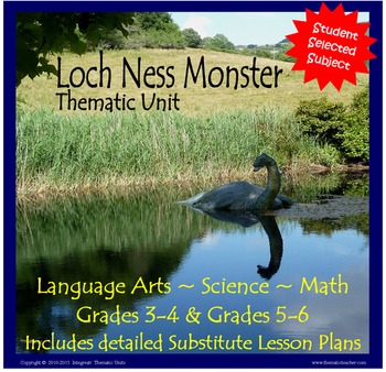 Preview of The Loch Ness Monster:  Thematic Unit