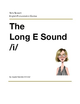 Preview of The Long E Sound - Pronunciation Practice eBook with Audio
