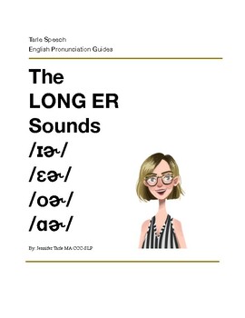 Preview of The Long ER Vowel Sounds - Pronunciation Practice eBook with Audio