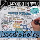 The Long Walk of the Navajo Doodle Notes and Digital Guided Notes