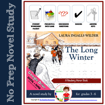 Preview of Novel Study: The Long Winter by Laura Ingalls Wilder (Print + DIGITAL)