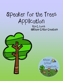 The Speaker for the Trees Application - Earth Day
