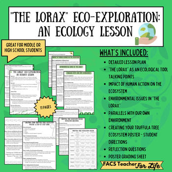Preview of The Lorax Eco Exploration Activity: Ecology, Earth Day, Science, NO PREP, MS, HS