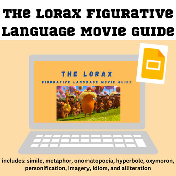 Preview of *NO PREP* The Lorax Figurative Language Movie Guide