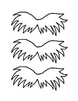 The Lorax Mustache by ForeverPrimary | Teachers Pay Teachers