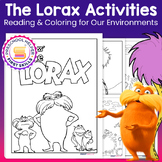 The Lorax Coloring Pages: Environmental Awareness Reading 