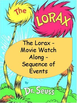 Preview of The Lorax Watch Along - Sequence of events