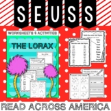 The Lorax.  Worksheets and Activities.  Seuss. Read Across America