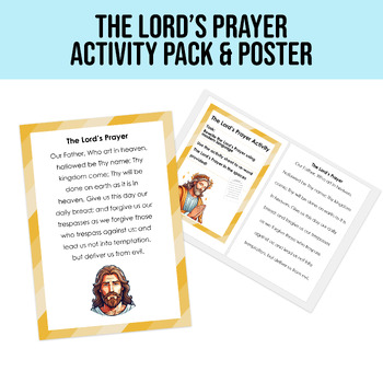Preview of The Lord's Prayer Activity & Poster