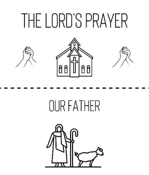 Preview of The Lord's Prayer Booklet Activity