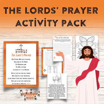 Preview of The Lord's Prayer(Our Father) Activity Pack with 20 Bonus Pages