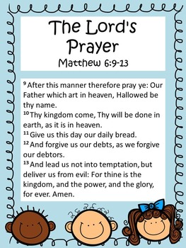 Preview of The Lord's Prayer Printable Poster