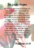 The Lord's Prayer poster
