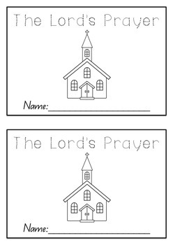 Preview of The Lord's Prayer Booklet