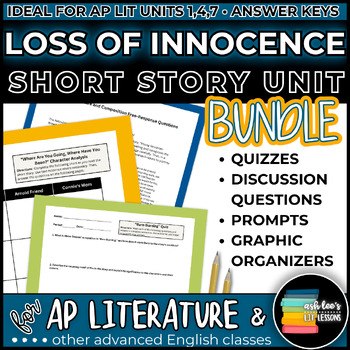 Preview of The Loss of Innocence Thematic Short Story MEGA BUNDLE HS ELA/AP Lit - 5 Stories