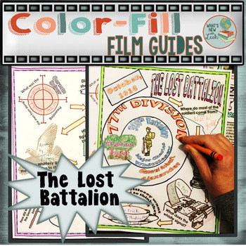 The Lost Battalion Color-Fill Film Guide Doodle Notes