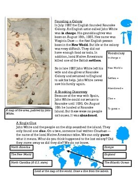 Lost Colony Of Roanoke Worksheet : Lost Colony of Roanoke Doodle Notes