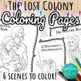The Lost Colony of Roanoke Coloring Pages and Reading Comp