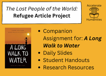 Preview of The Lost People of the World: A Refugee Article Project