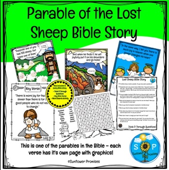 Preview of The Lost Sheep Bible Story