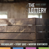 The Lottery Mentor Sentences, Presentation, Vocabulary, Ac