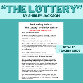 the lottery short story summary