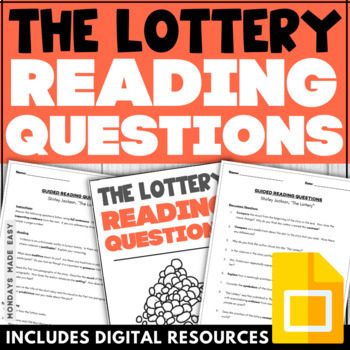 Preview of The Lottery Short Story by Shirley Jackson - Comprehension Questions and Answers