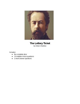 Preview of The Lottery Ticket by Anton Chekhov - summative assessment