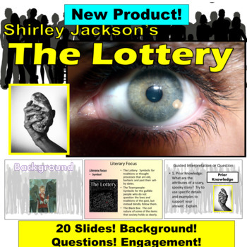 Preview of Shirley Jackson's "The Lottery" (Google Slides, PowerPoint)