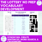 The Lottery Vocabulary Synonyms Create Sentences