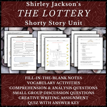 Preview of The Lottery by Shirley Jackson Short Story