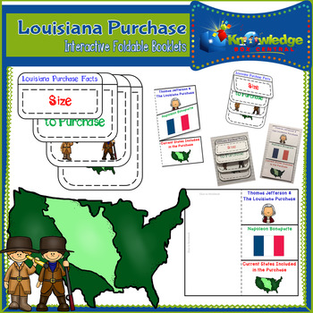 Preview of The Louisiana Purchase Interactive Foldable Booklets - EBOOK