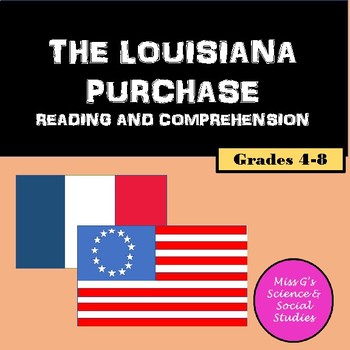 Preview of The Louisiana Purchase Reading and Comprehension