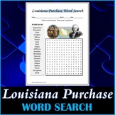 The Louisiana Purchase Word Search Puzzle
