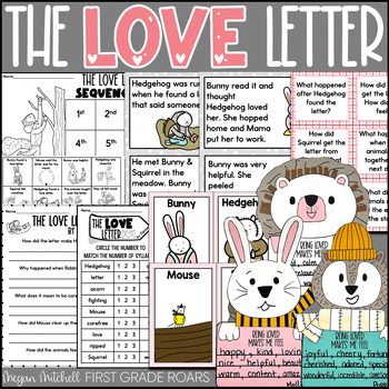 Preview of The Love Letter a Valentine's Day  Book Companion Reading Comprehension