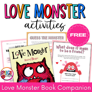 Preview of The Love Monster Activities and Craft