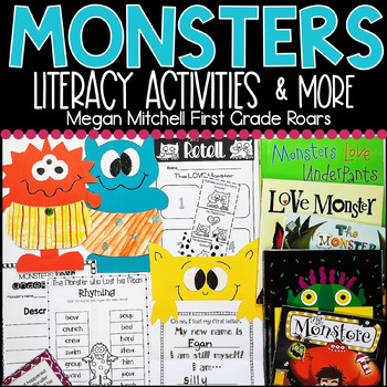 Preview of The Love Monster Monsters Wear Underpants Book Companions Reading Comprehennsion