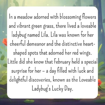 The Loveable Ladybug's Lucky Day - Short Story Reading Comprehension