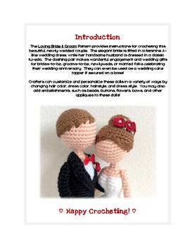 free crochet patterns for bride and groom dolls