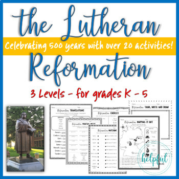Preview of The Lutheran Reformation - 3 Level BUNDLE *Print and Go!*