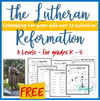 Preview of The Lutheran Reformation **SAMPLE FREEBIE**