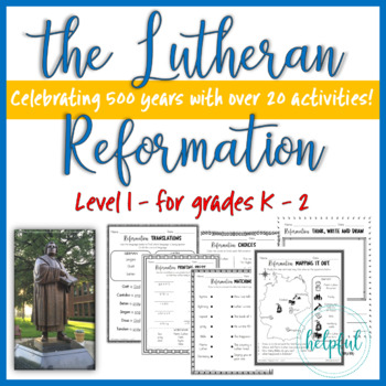 Preview of The Lutheran Reformation - Level 1 Activities *Print and Go!*