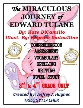Preview of The MIRACULOUS JOURNEY of EDWARD TULANE 275 Page Novel Study CCSS Unit