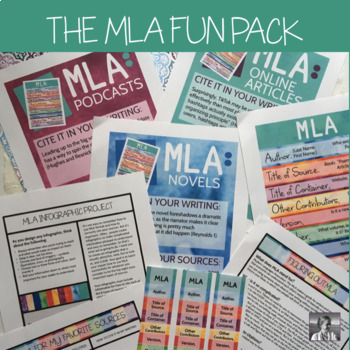 Preview of The MLA Format Fun Pack