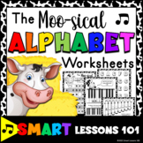 The MUSICAL ALPHABET Worksheets Music Worksheets Music Act