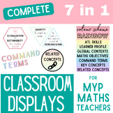 The MYP Maths Teacher Ultimate Classroom Display pack (Rainbow)