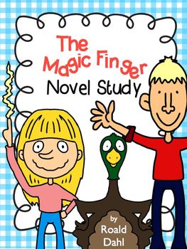 Preview of The Magic Finger Novel Study Roald Dahl Comprehension Questions & Test